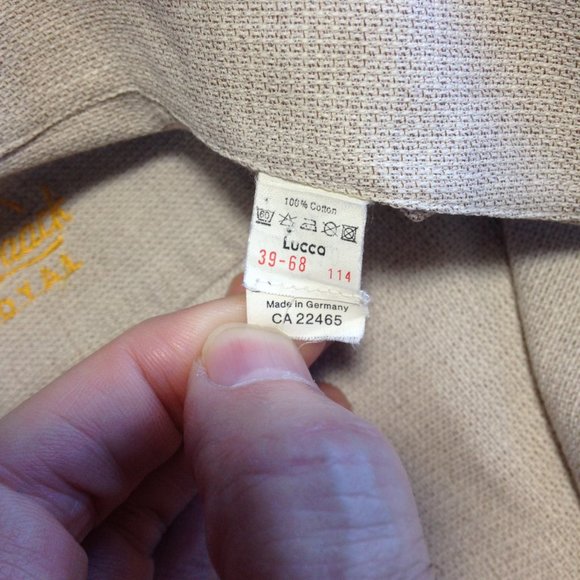 Men's Van Laack Royal Shirt Beige Casual Cotton Made in Germany 39-68 (Medium) - Picture 5 of 7